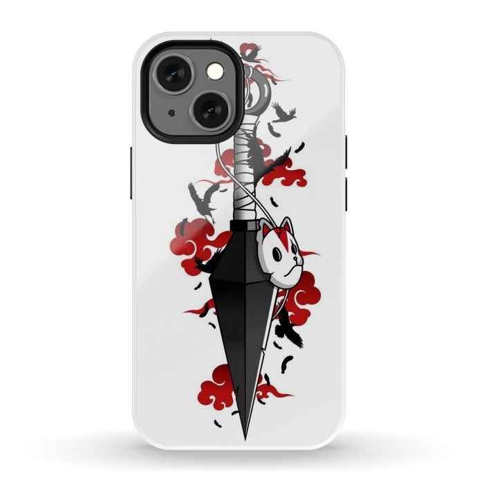 iPhone 12 mini StrongFit Red Cloud Kunai - Japanese by LM2Kone