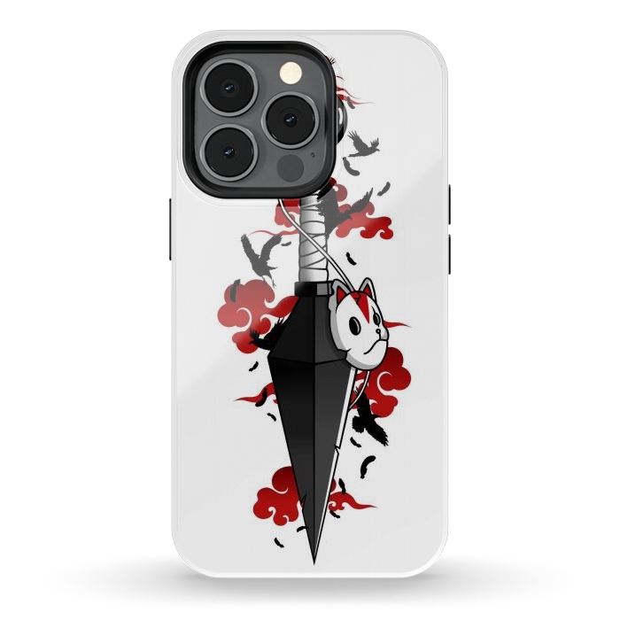 iPhone 13 pro StrongFit Red Cloud Kunai - Japanese by LM2Kone
