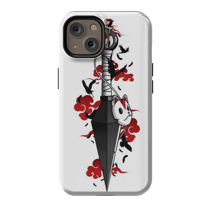 iPhone 14 StrongFit Red Cloud Kunai - Japanese by LM2Kone