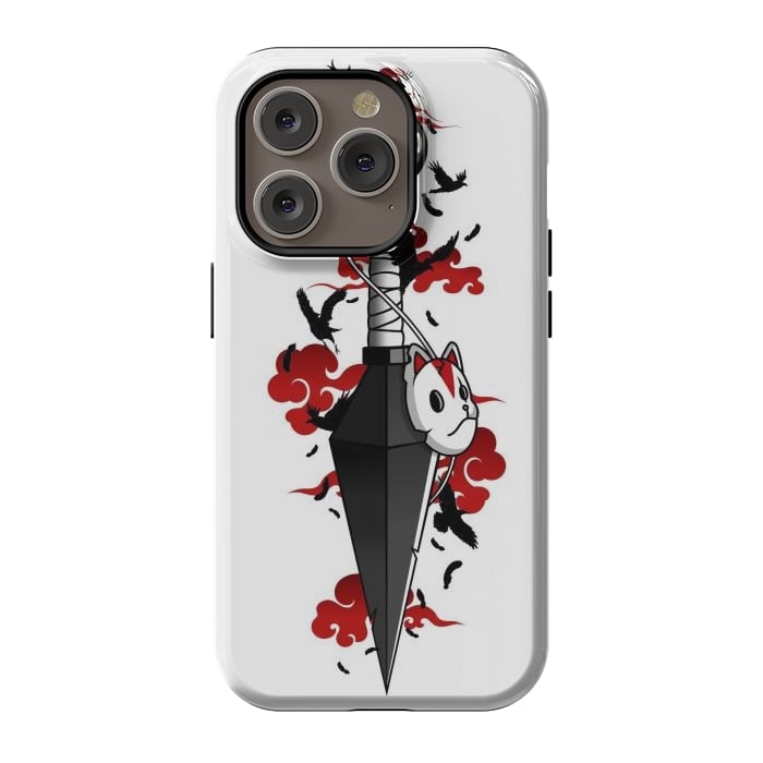 iPhone 14 Pro StrongFit Red Cloud Kunai - Japanese by LM2Kone