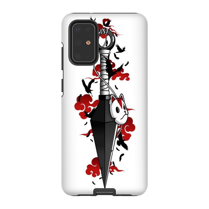Galaxy S20 Plus StrongFit Red Cloud Kunai - Japanese by LM2Kone