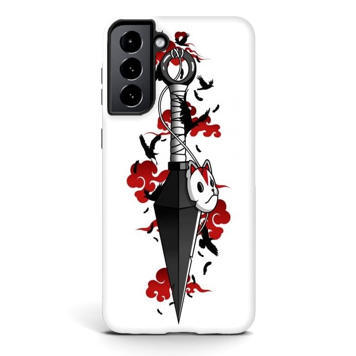 Galaxy S21 plus StrongFit Red Cloud Kunai - Japanese by LM2Kone