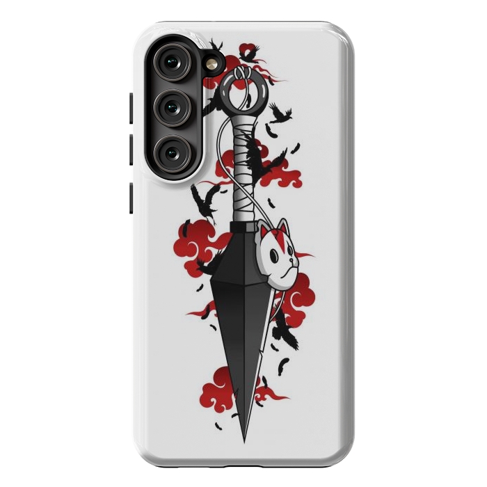 Galaxy S23 Plus StrongFit Red Cloud Kunai - Japanese by LM2Kone