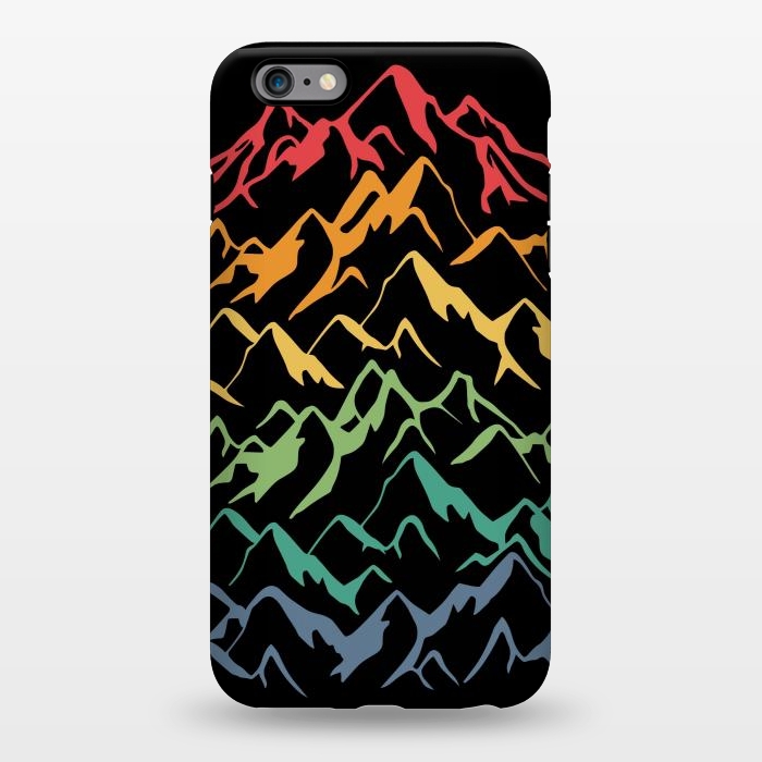 iPhone 6/6s plus StrongFit Retro Mountains Lines by LM2Kone