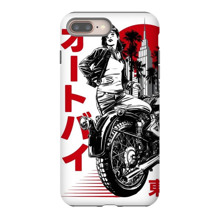 iPhone 7 plus StrongFit Urban Japanese Motorcycle by LM2Kone
