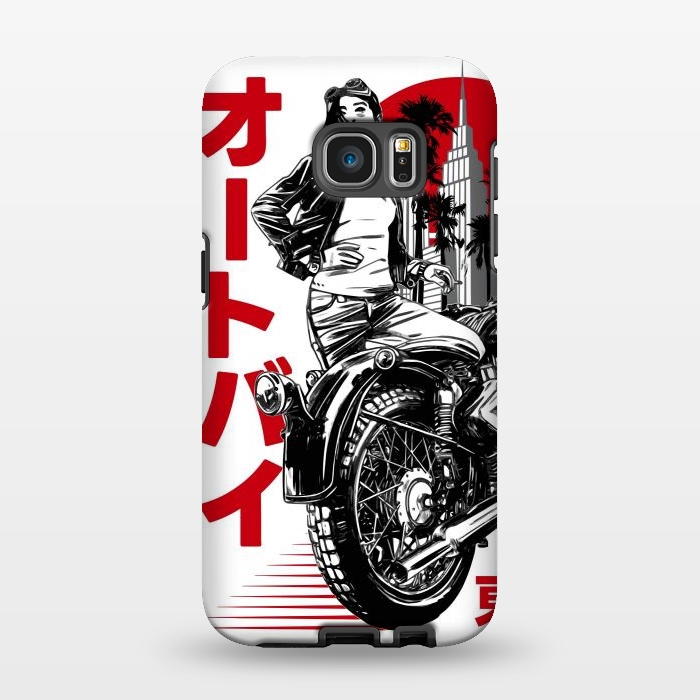 Galaxy S7 EDGE StrongFit Urban Japanese Motorcycle by LM2Kone