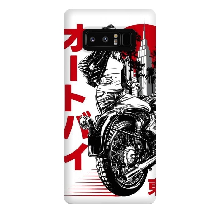 Galaxy Note 8 StrongFit Urban Japanese Motorcycle by LM2Kone