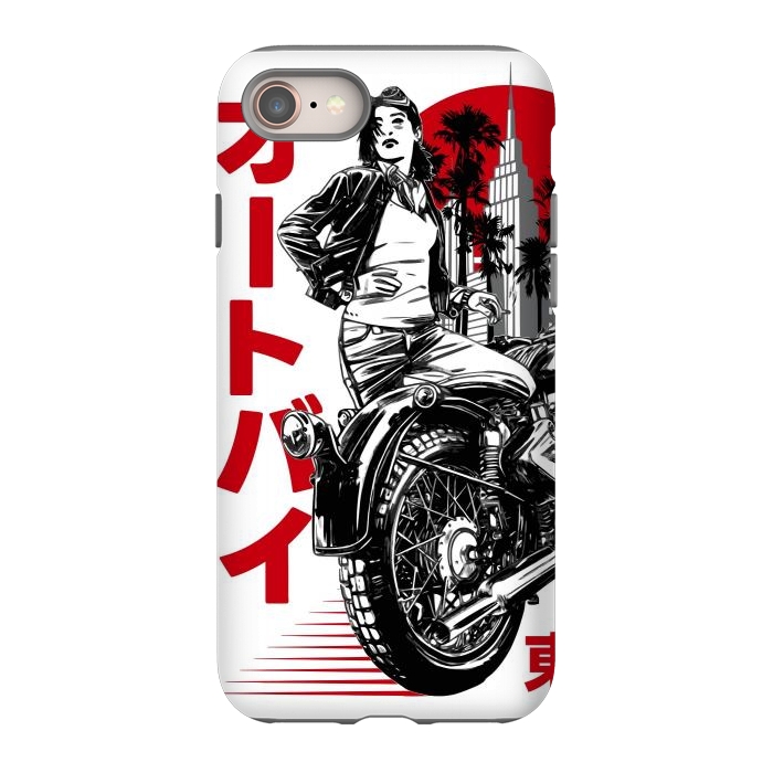 iPhone 8 StrongFit Urban Japanese Motorcycle by LM2Kone