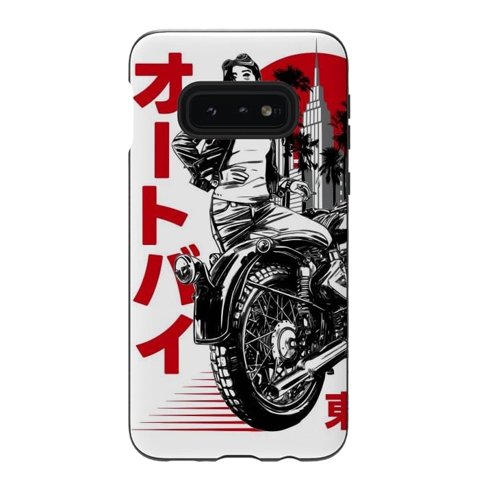 Galaxy S10e StrongFit Urban Japanese Motorcycle by LM2Kone