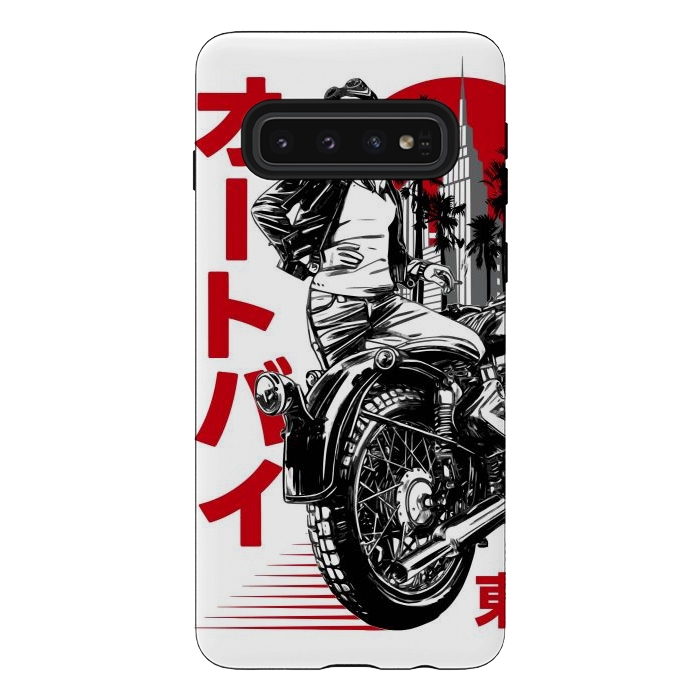 Galaxy S10 StrongFit Urban Japanese Motorcycle by LM2Kone