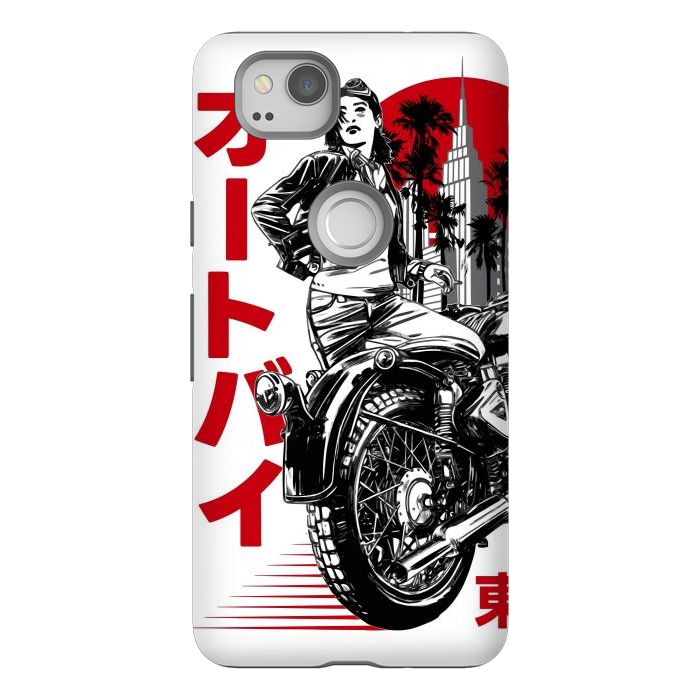 Pixel 2 StrongFit Urban Japanese Motorcycle by LM2Kone