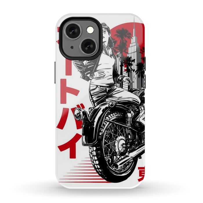 iPhone 12 mini StrongFit Urban Japanese Motorcycle by LM2Kone