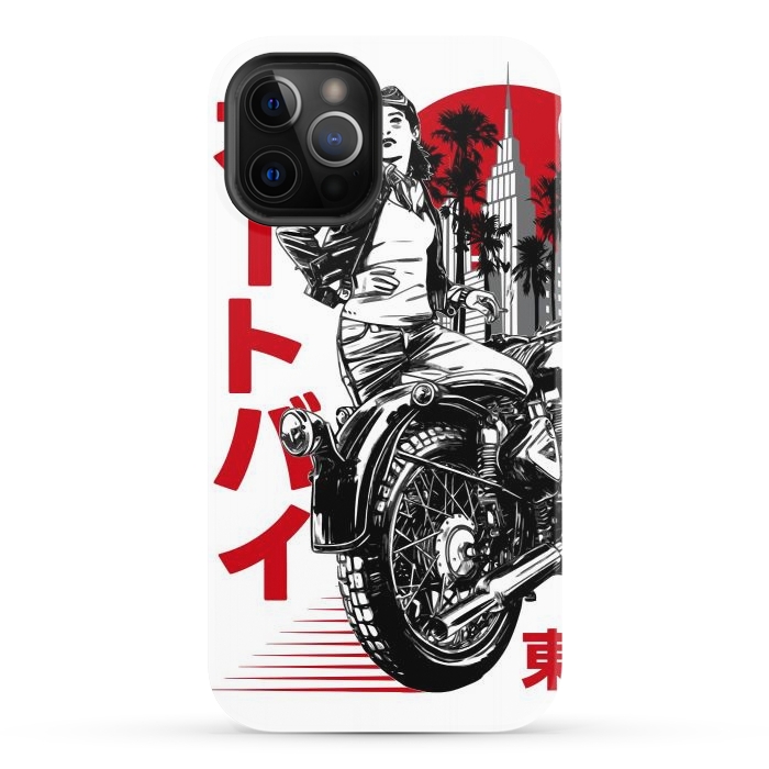 iPhone 12 Pro StrongFit Urban Japanese Motorcycle by LM2Kone