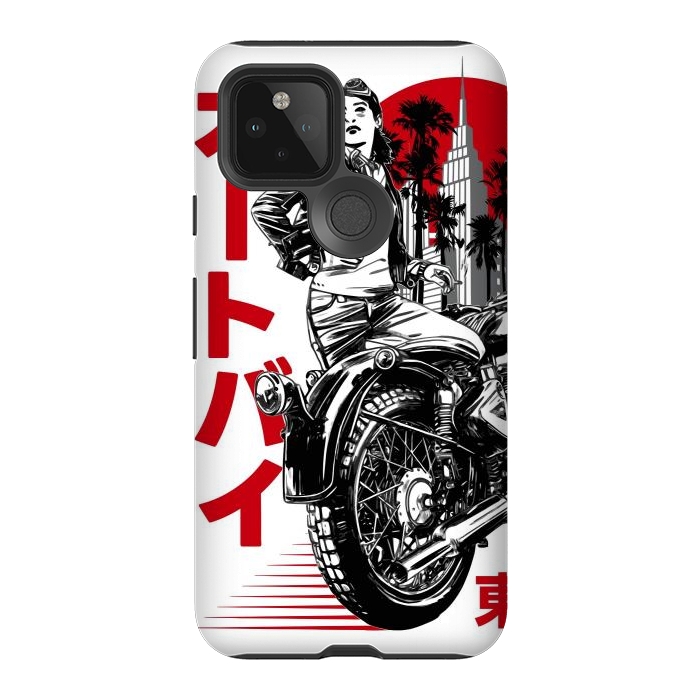 Pixel 5 StrongFit Urban Japanese Motorcycle by LM2Kone