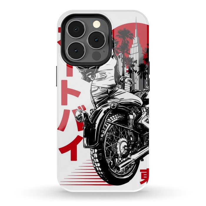 iPhone 13 pro StrongFit Urban Japanese Motorcycle by LM2Kone