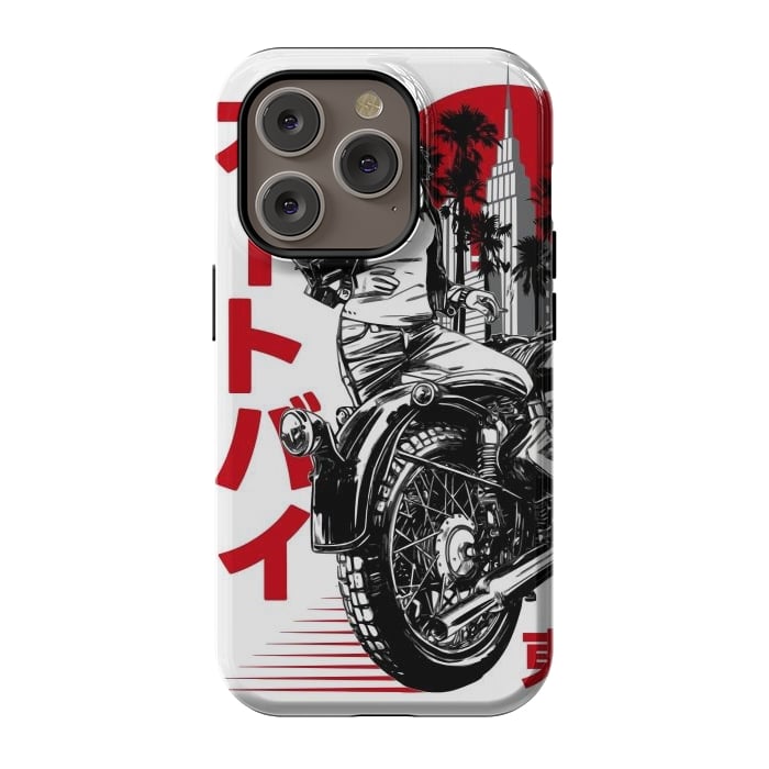 iPhone 14 Pro StrongFit Urban Japanese Motorcycle by LM2Kone