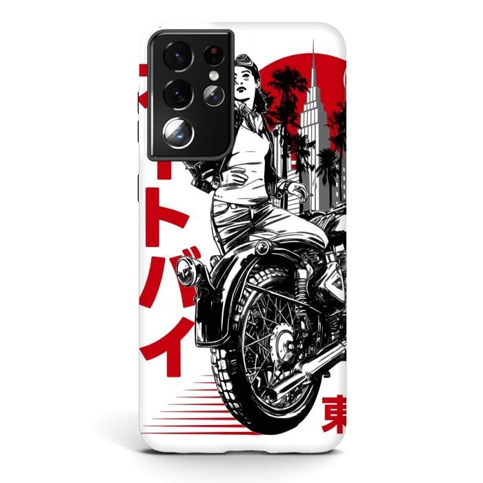 Galaxy S21 ultra StrongFit Urban Japanese Motorcycle by LM2Kone