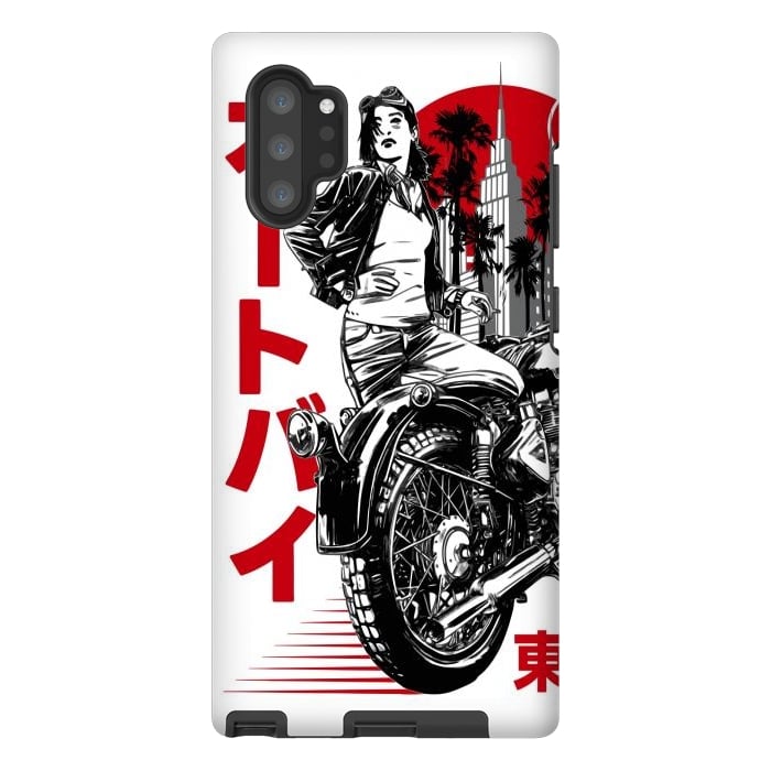 Galaxy Note 10 plus StrongFit Urban Japanese Motorcycle by LM2Kone