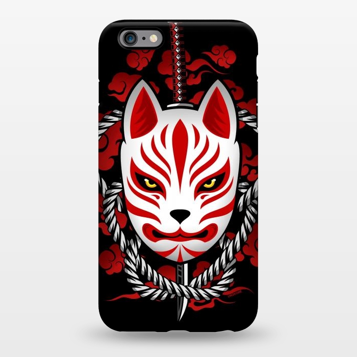 iPhone 6/6s plus StrongFit Kitsune - Red Clouds by LM2Kone