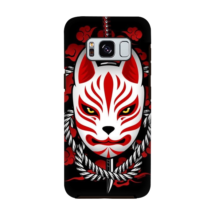 Galaxy S8 StrongFit Kitsune - Red Clouds by LM2Kone