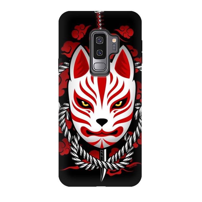 Galaxy S9 plus StrongFit Kitsune - Red Clouds by LM2Kone