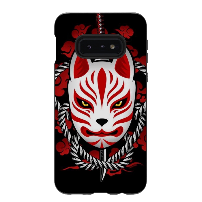 Galaxy S10e StrongFit Kitsune - Red Clouds by LM2Kone
