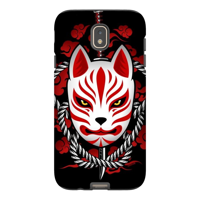 Galaxy J7 StrongFit Kitsune - Red Clouds by LM2Kone