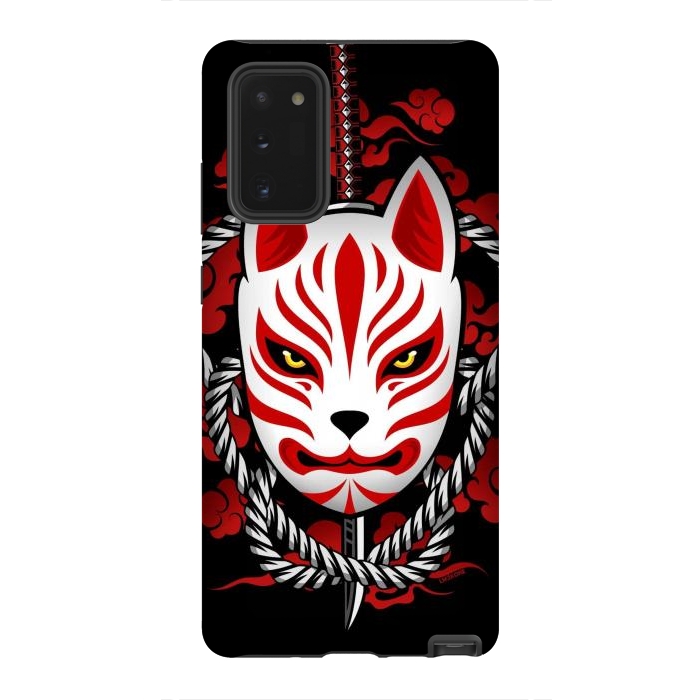 Galaxy Note 20 StrongFit Kitsune - Red Clouds by LM2Kone