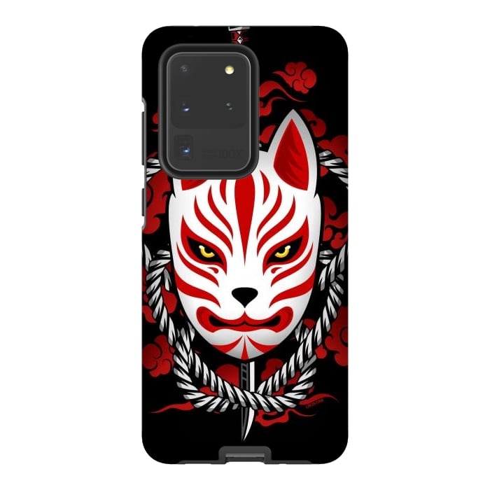 Galaxy S20 Ultra StrongFit Kitsune - Red Clouds by LM2Kone
