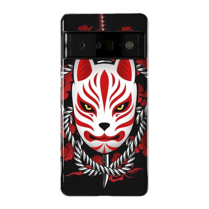 Pixel 6 Pro StrongFit Kitsune - Red Clouds by LM2Kone