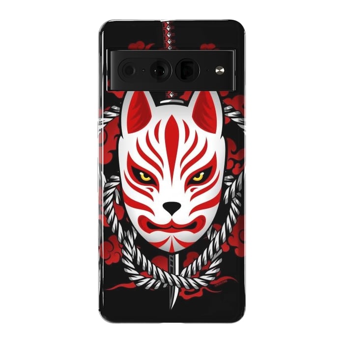 Pixel 7 Pro StrongFit Kitsune - Red Clouds by LM2Kone
