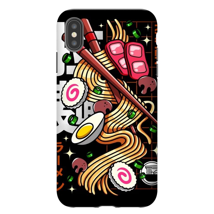 iPhone Xs Max StrongFit Japanese Ramen Noodles by LM2Kone