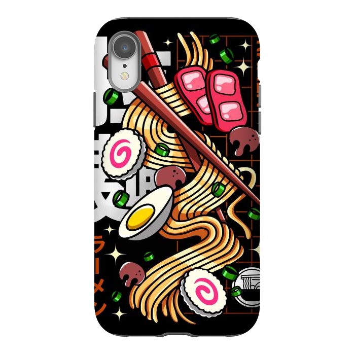 iPhone Xr StrongFit Japanese Ramen Noodles by LM2Kone