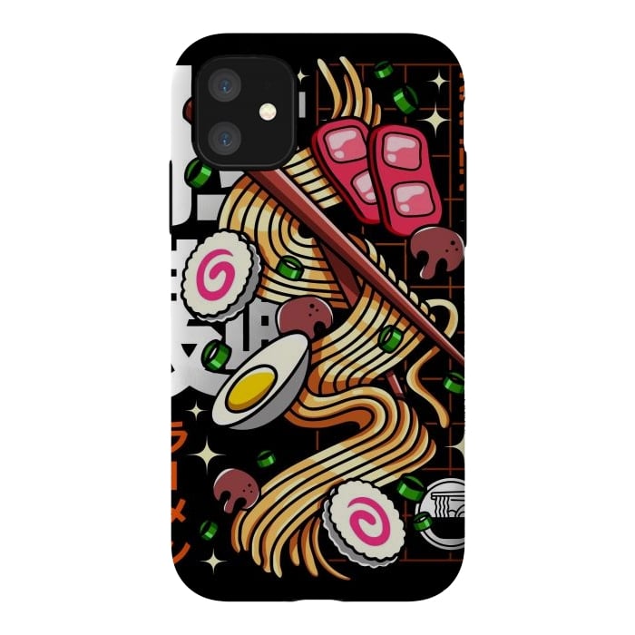 iPhone 11 StrongFit Japanese Ramen Noodles by LM2Kone