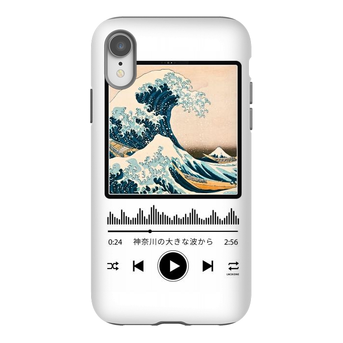 iPhone Xr StrongFit Soundtrack - Great Wave off Kanagawa by LM2Kone