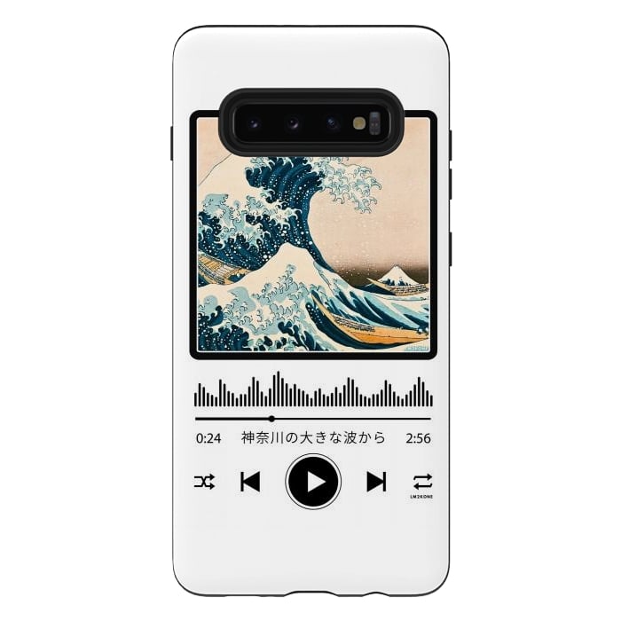 Galaxy S10 plus StrongFit Soundtrack - Great Wave off Kanagawa by LM2Kone