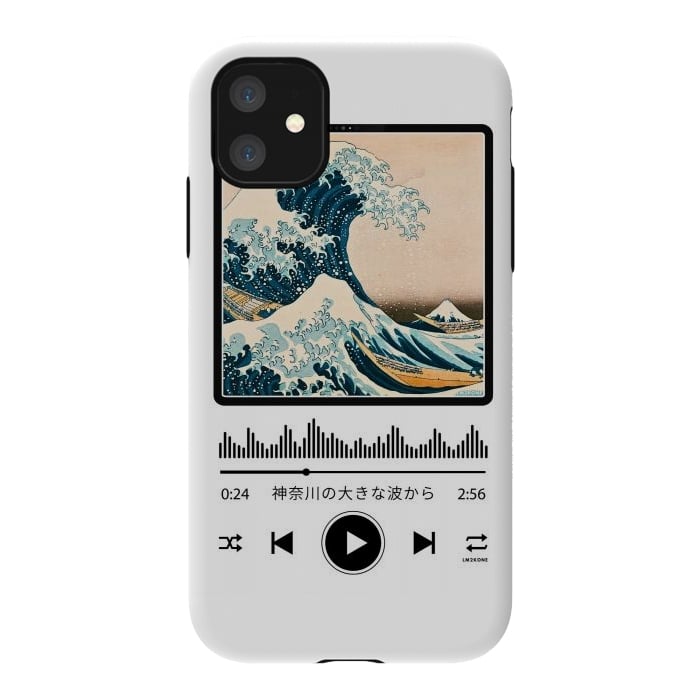 iPhone 11 StrongFit Soundtrack - Great Wave off Kanagawa by LM2Kone