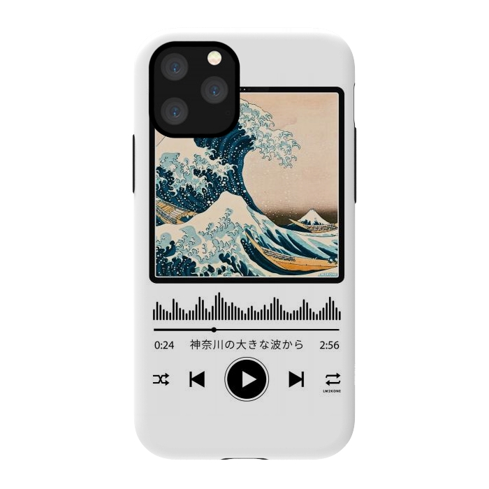 iPhone 11 Pro StrongFit Soundtrack - Great Wave off Kanagawa by LM2Kone