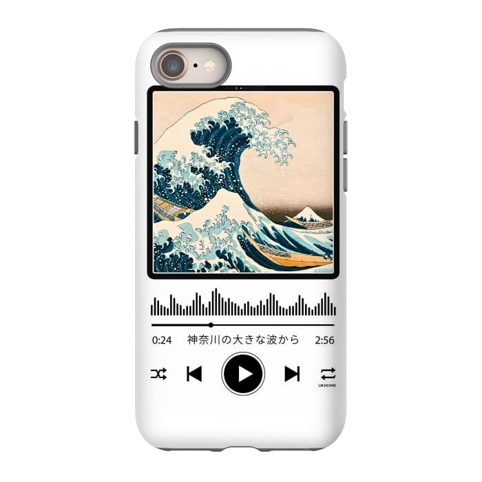 iPhone SE StrongFit Soundtrack - Great Wave off Kanagawa by LM2Kone