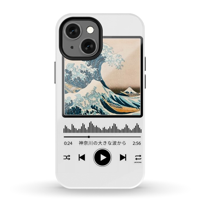 iPhone 12 mini StrongFit Soundtrack - Great Wave off Kanagawa by LM2Kone