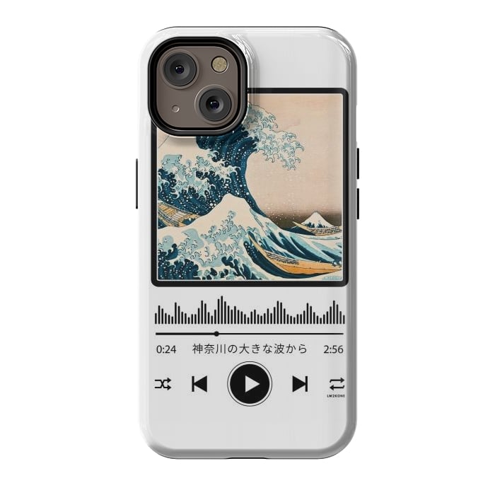 iPhone 14 StrongFit Soundtrack - Great Wave off Kanagawa by LM2Kone