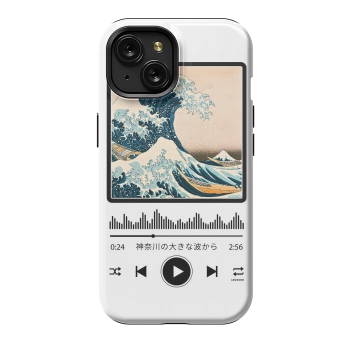 iPhone 15 StrongFit Soundtrack - Great Wave off Kanagawa by LM2Kone