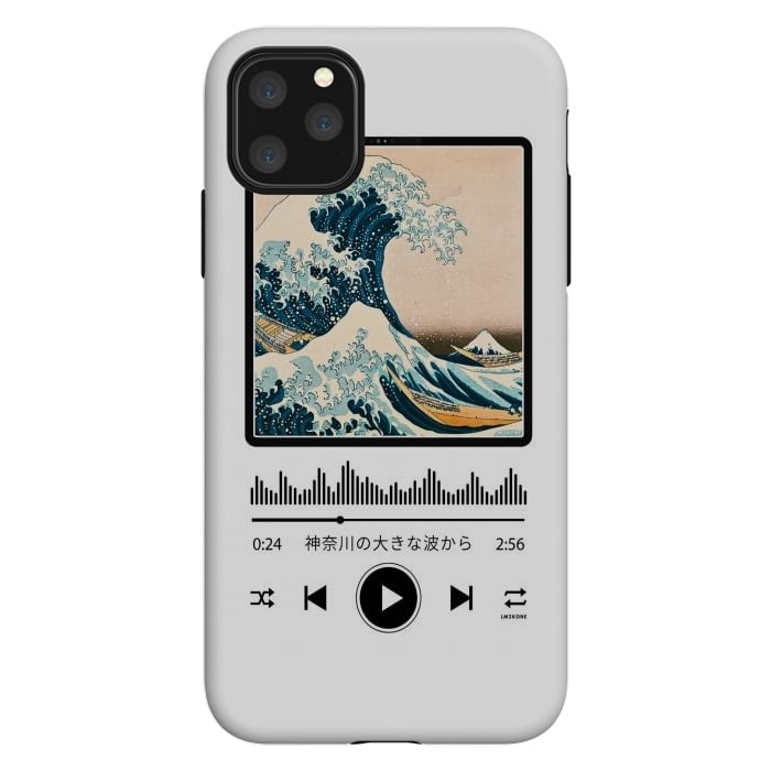 iPhone 11 Pro Max StrongFit Soundtrack - Great Wave off Kanagawa by LM2Kone