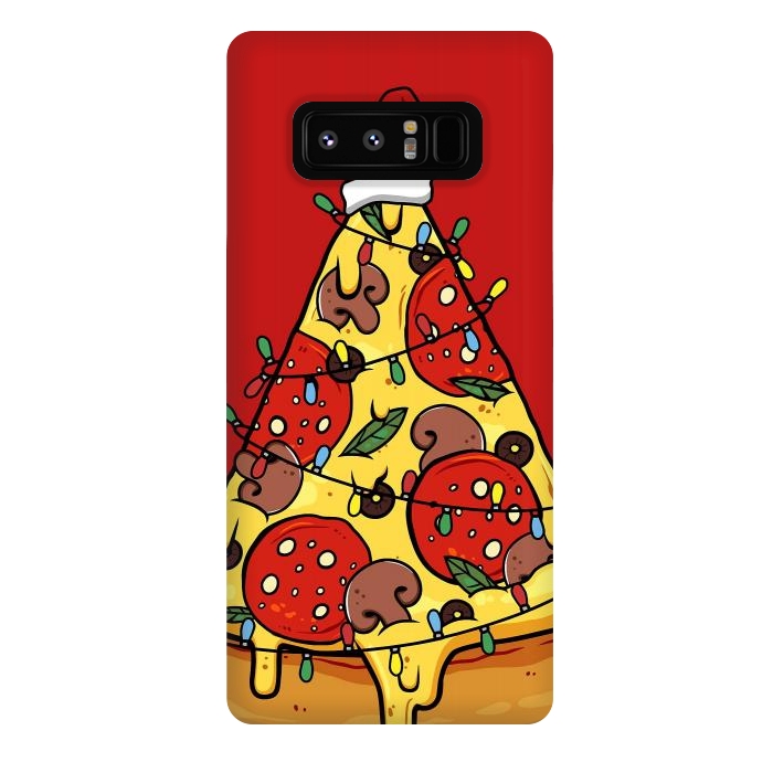 Galaxy Note 8 StrongFit Merry Christmas Pizza by LM2Kone