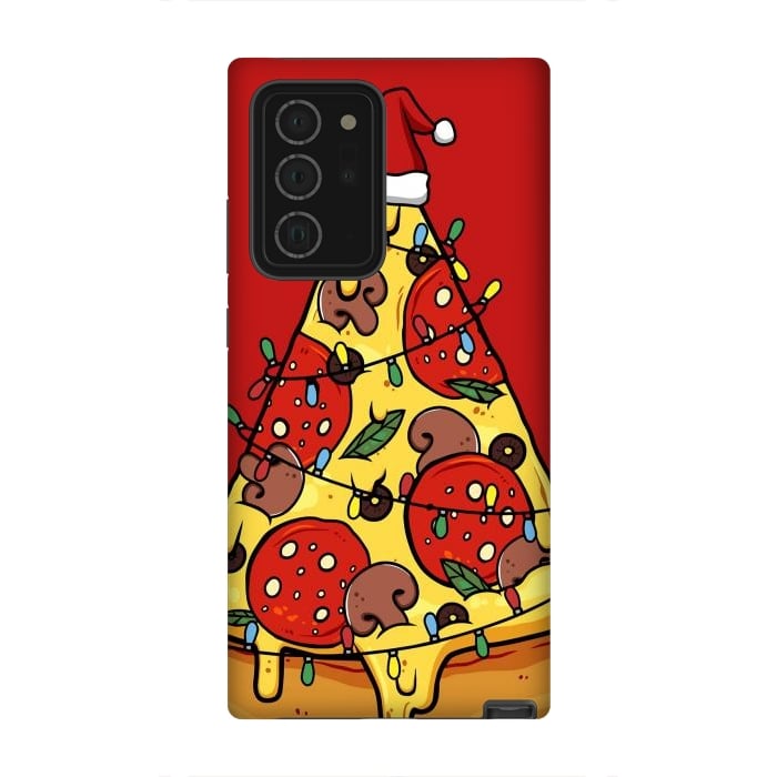 Galaxy Note 20 Ultra StrongFit Merry Christmas Pizza by LM2Kone