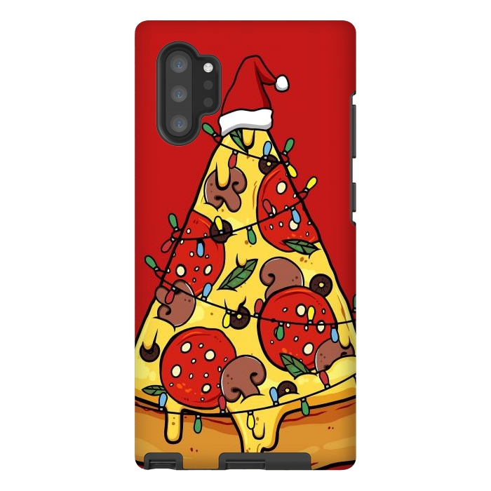 Galaxy Note 10 plus StrongFit Merry Christmas Pizza by LM2Kone