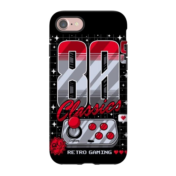 iPhone 7 StrongFit 80s Classics Retro Gaming by LM2Kone