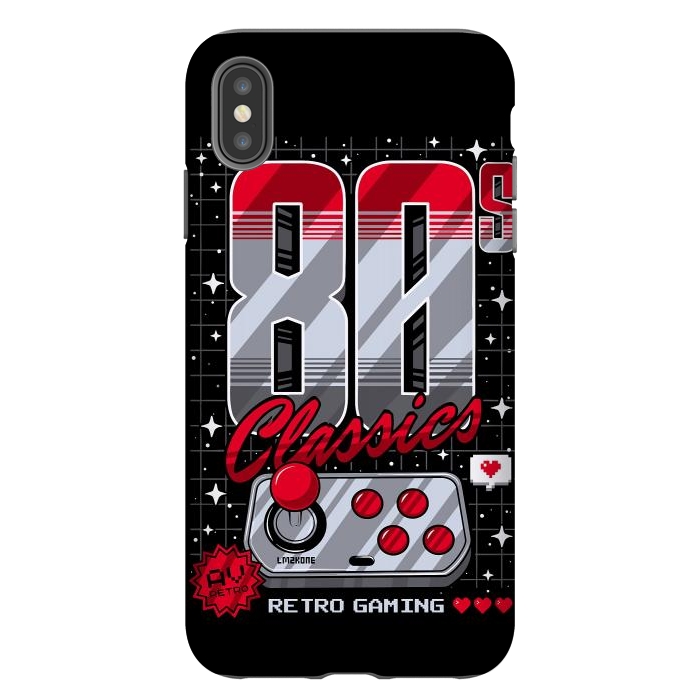 iPhone Xs Max StrongFit 80s Classics Retro Gaming by LM2Kone