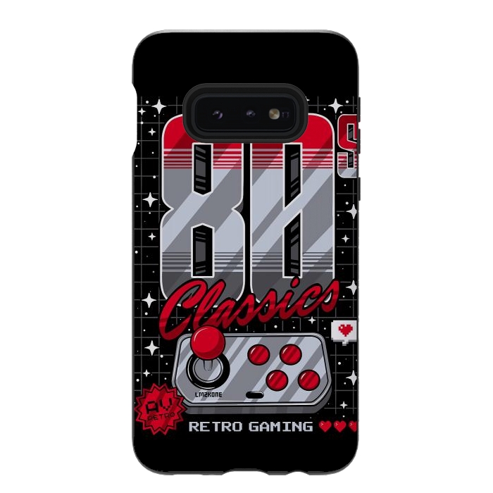 Galaxy S10e StrongFit 80s Classics Retro Gaming by LM2Kone