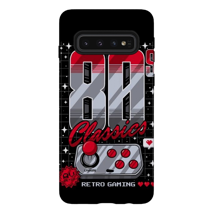 Galaxy S10 StrongFit 80s Classics Retro Gaming by LM2Kone